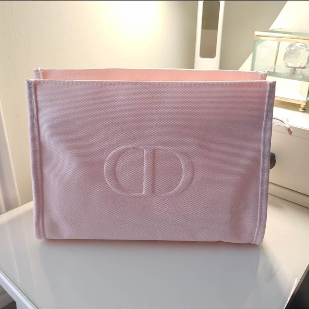 New Christian Dior Beaute Pink Makeup Bag Travel Pouch